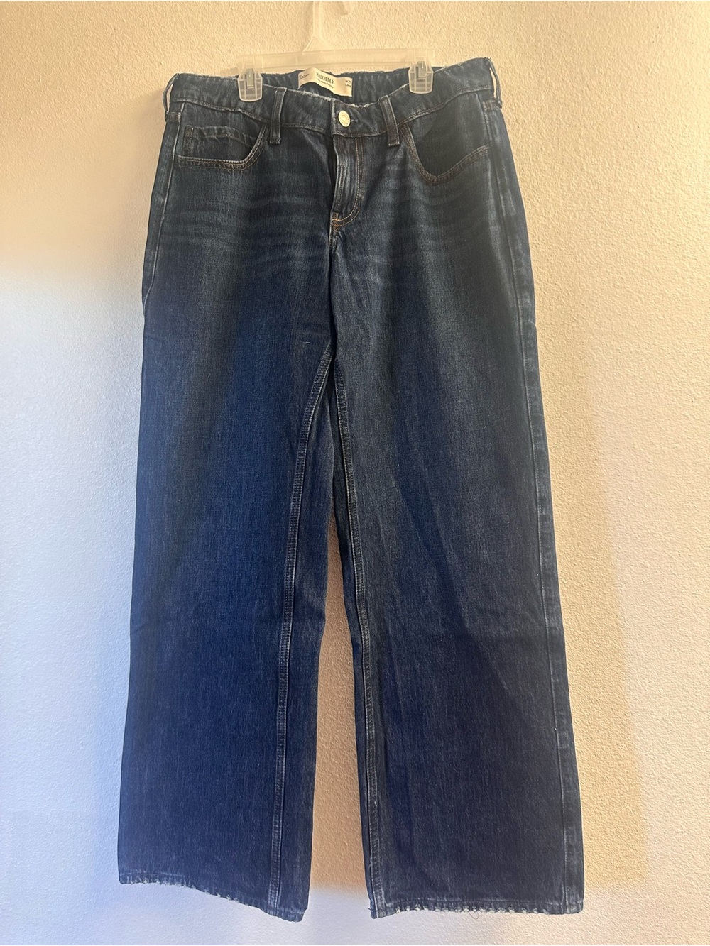 Hollister Dark Wash Wide Leg Jeans